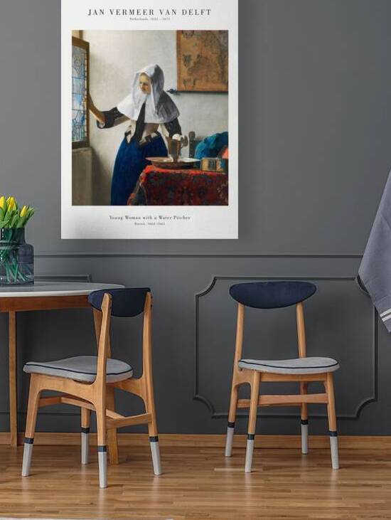 Vermeer - Young woman with a water pitcher by Oldmasters