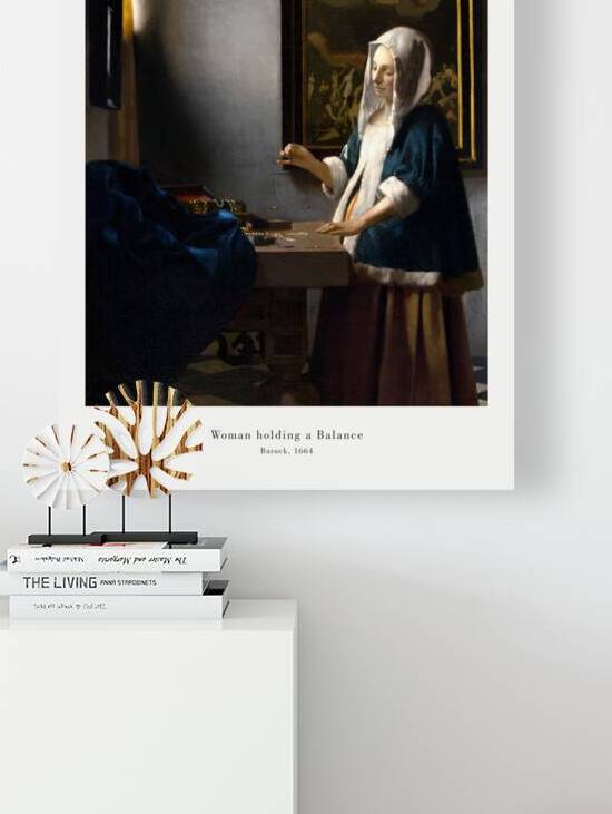 Vermeer - Woman holding a balance by Oldmasters
