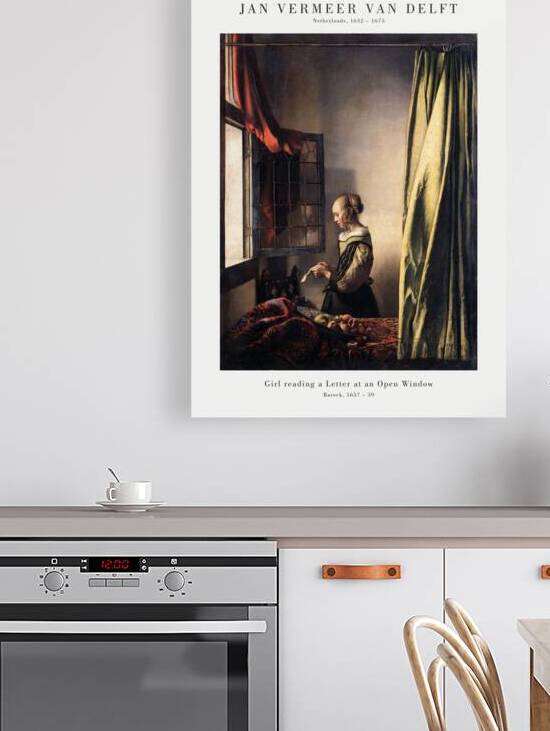 Vermeer - Girl reading a Letter at an open Window by Oldmasters