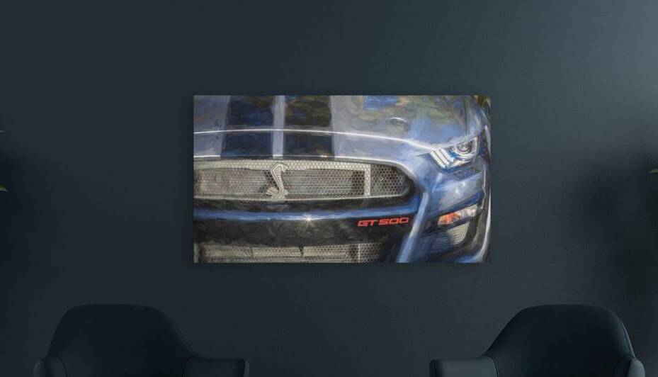 2020 Silver Ford Mustang Shelby GT500 X 3 by Rich Franco