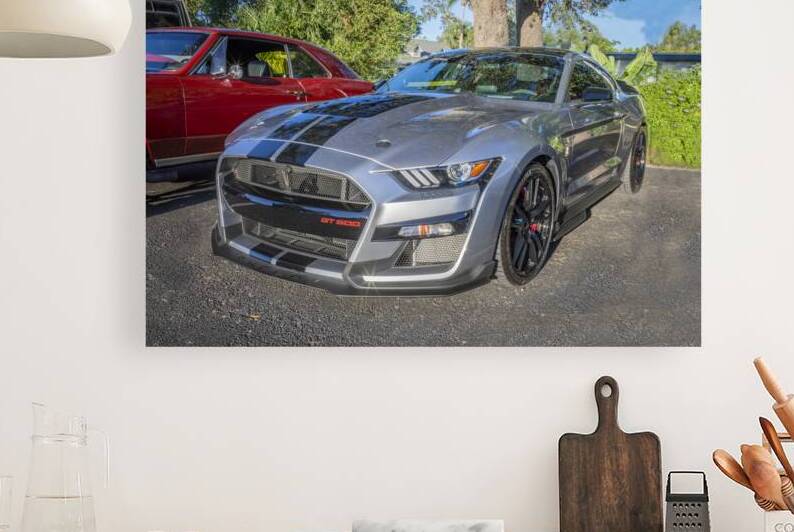 2020 Silver Ford Mustang Shelby GT500 X 4 by Rich Franco