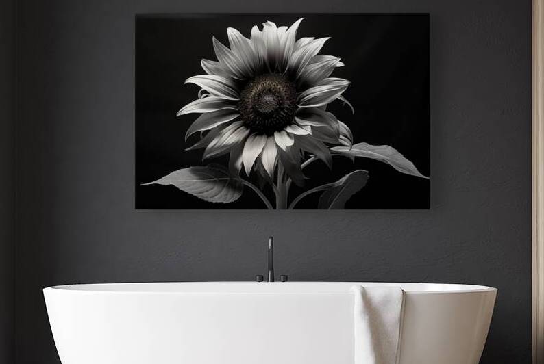 Obsidian Petals – Dark Botanical Fine Art Print by Savage Art Prints