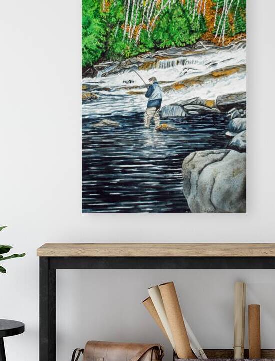 George Gravel River Painting by Stephen Emms