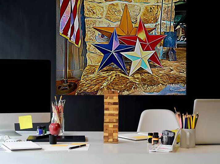 Stars and Stripes Still Life Expressionism by Bill Swartwout Photography