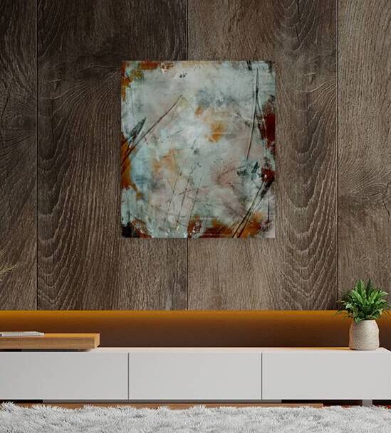 Rustic Reverie - Abstract Art Print by Corina Ioana