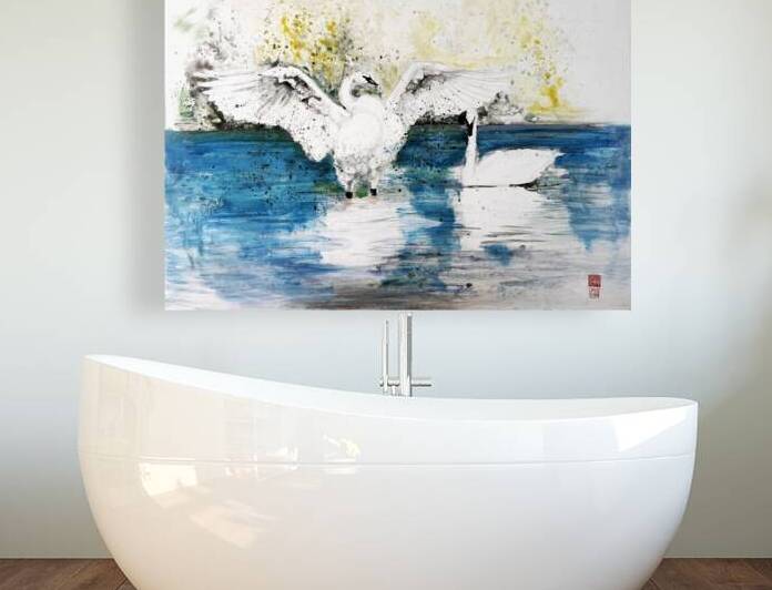 Trumpet Swans by David Edwards