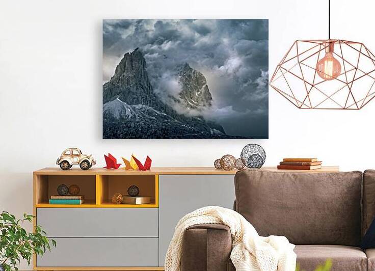 Northern Italy Passo di Fassa Ring Clouds by Norma Brandsberg Photography