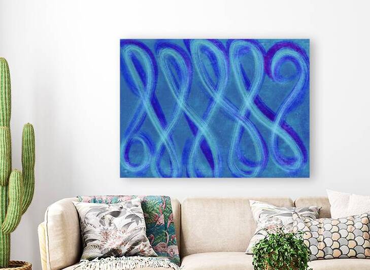 Dream Wave Purple and Blue by Iris H Richardson
