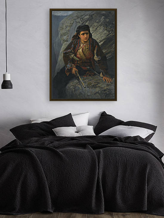 A woman with a rifle by Vasily Dmitrievich Polenov