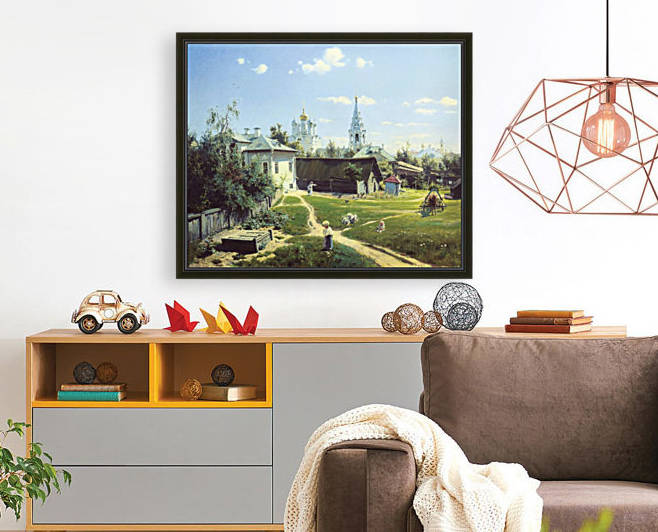 A rural landscape by Vasily Dmitrievich Polenov