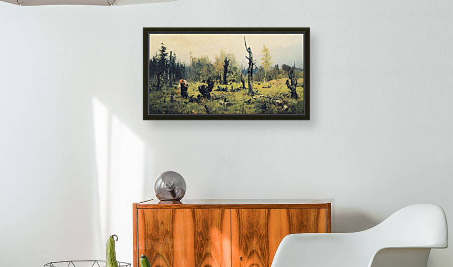 A chopped forest by Vasily Dmitrievich Polenov