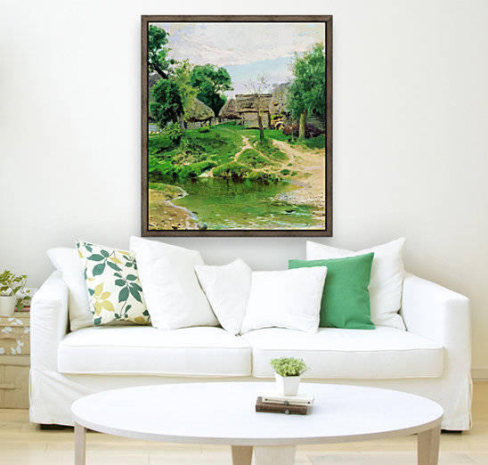 Turgenevo village by Vasily Dmitrievich Polenov