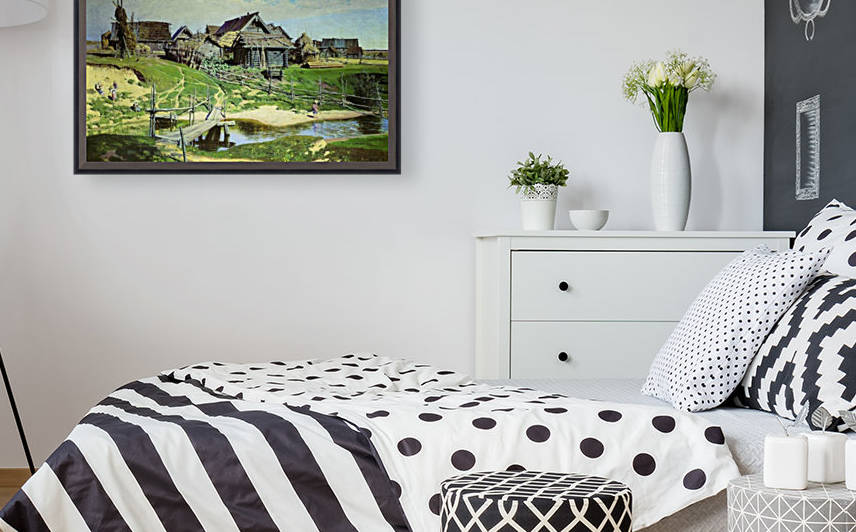 Russian village by Vasily Dmitrievich Polenov