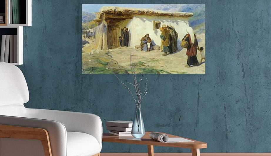 A peasent's home by Vasily Dmitrievich Polenov