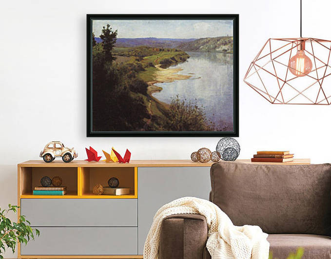 A view with a large river by Vasily Dmitrievich Polenov