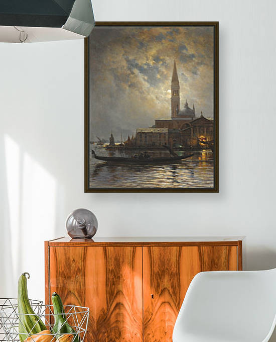 Gondolas near the harbour by Vasily Dmitrievich Polenov