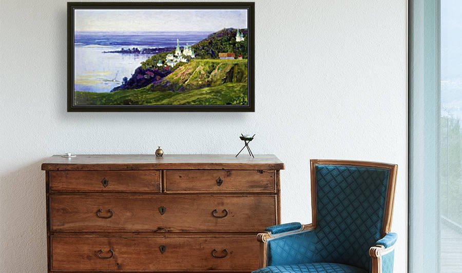 Moscow yard and sea by Vasily Dmitrievich Polenov