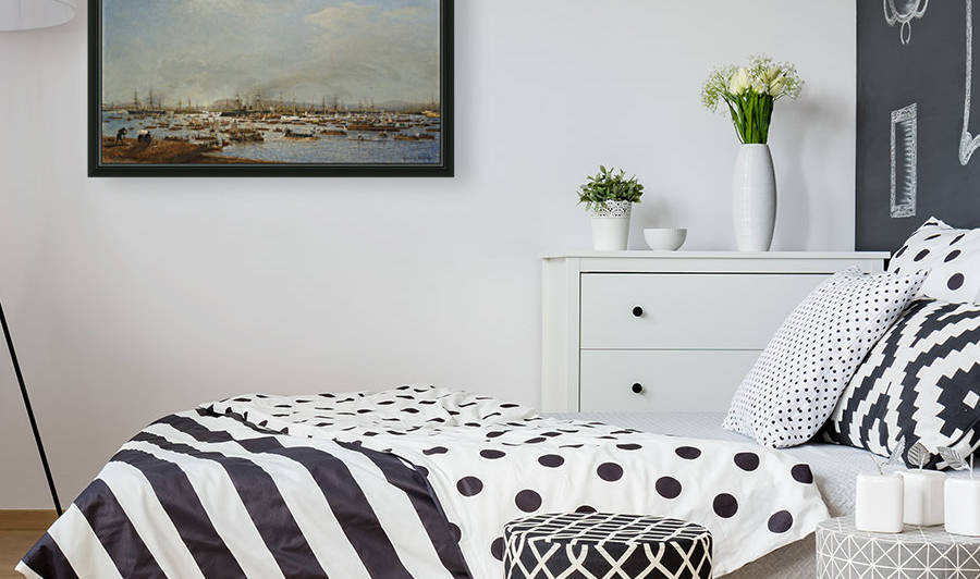 Lots of boats on the sea by Vasily Dmitrievich Polenov