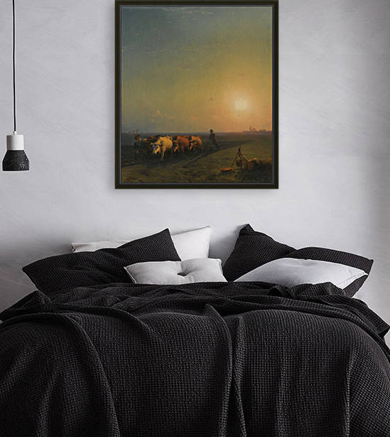 A heard of cattle by Vasily Dmitrievich Polenov