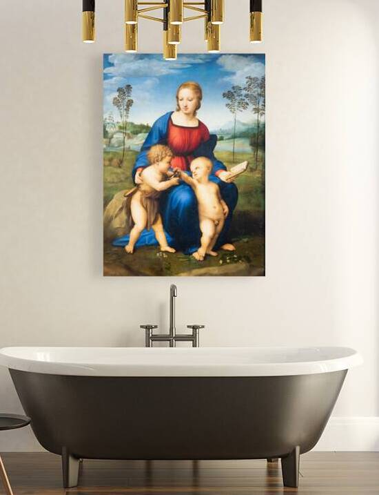 Madonna and Child with Young St John the Baptist - also named Ma by Paolo Modena