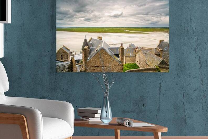 Mont Saint Michel monastery and bay. Normandy France. by Stefano Orazzini