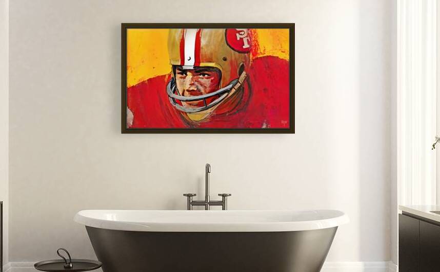 Vintage San Francisco 49ers Football Art by Row One Brand