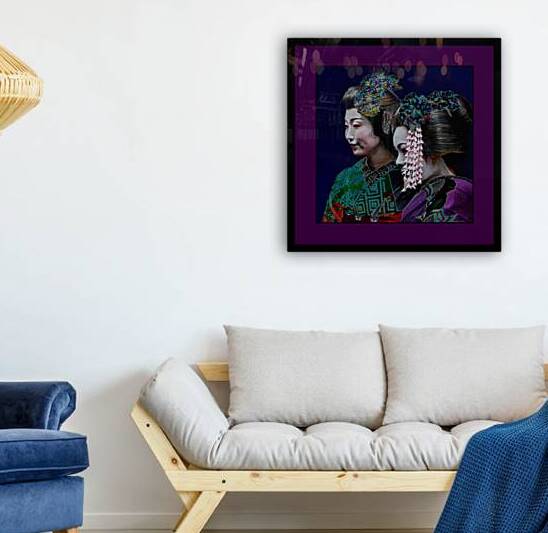 A GEISHA AND HER MAIKO by LES MAYERS 