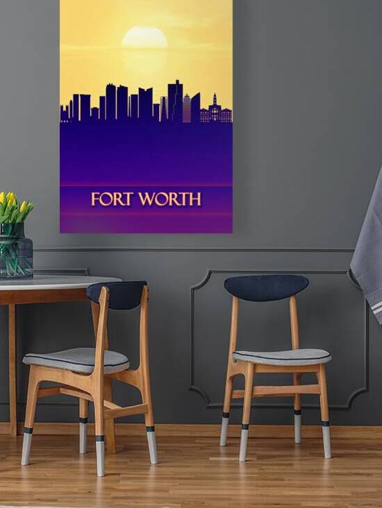 Fort Worth City Skyline by Towseef Dar