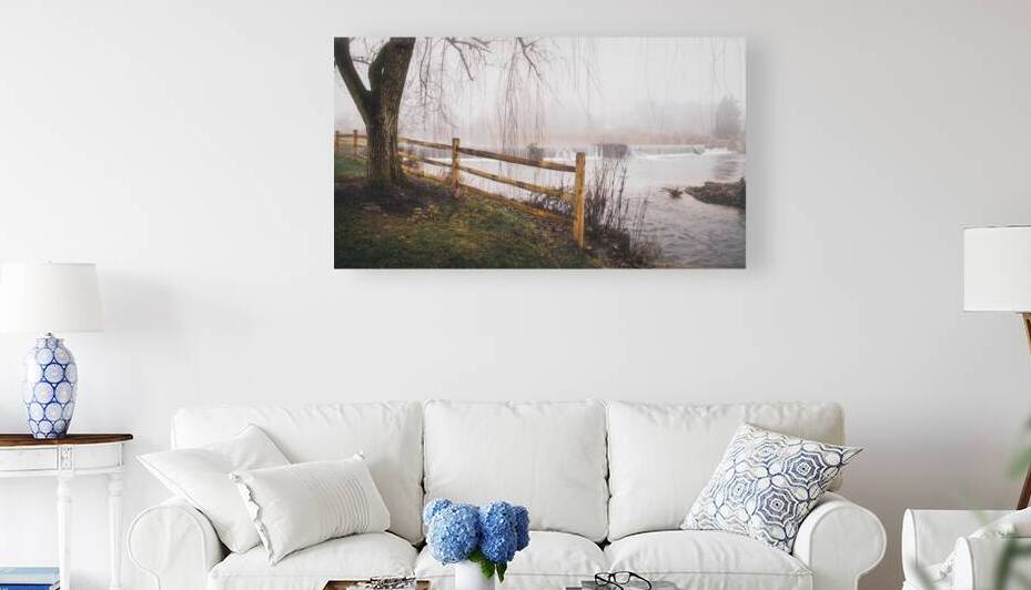 Foggy December Morning at Wehrs Dam by Jason Fink