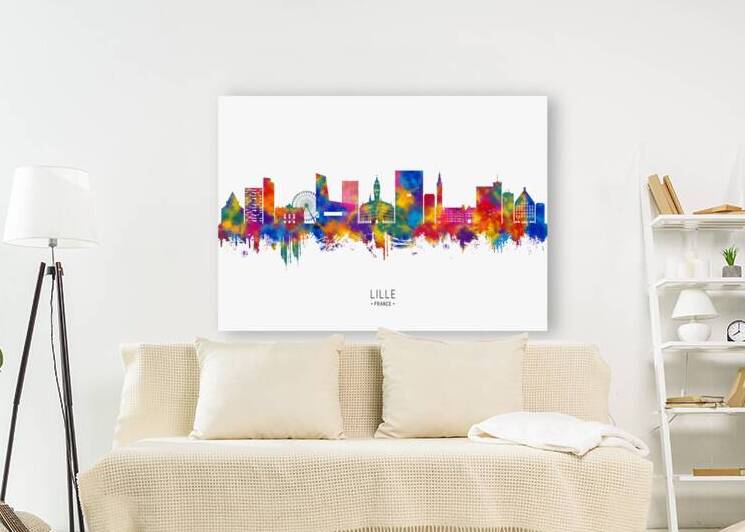 Lille France Skyline by Towseef Dar