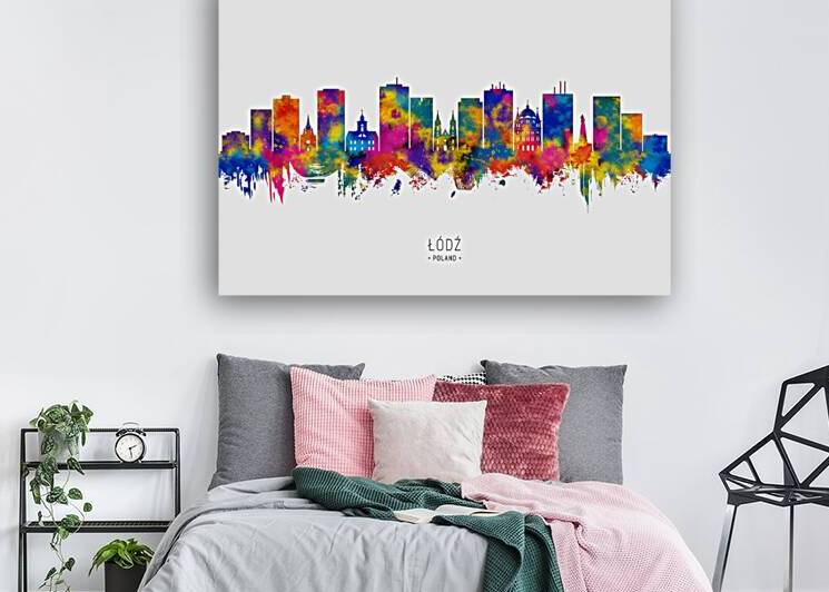 Lodz Poland Skyline by Towseef Dar