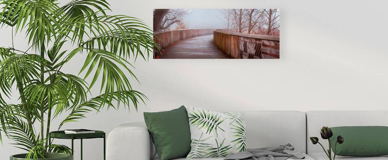 Foggy Late Fall on the Jordan Creek Greenway by Jason Fink