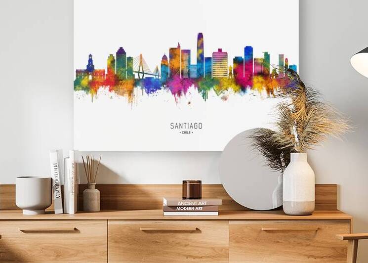 Santiago Chile Skyline by Towseef Dar