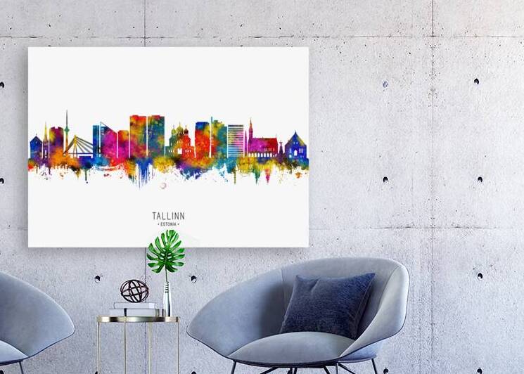 Tallinn Estonia Skyline by Towseef Dar