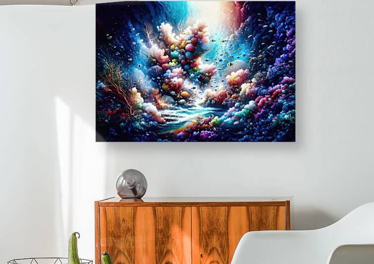 Underwater Garden in Watercolor - GIA-2310-1091-WAT by JordiCarrio