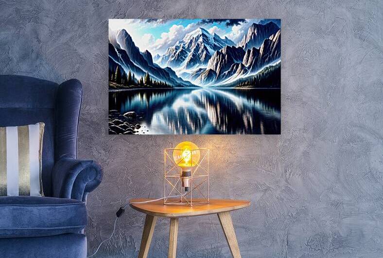 Mirror between summits - GIA-2310-1092-WAT by JordiCarrio