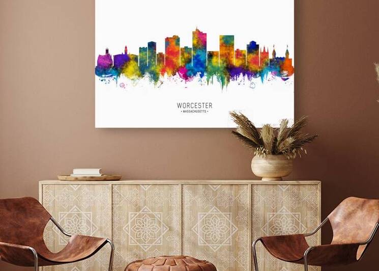 Worcester Massachusetts Skyline by Towseef Dar