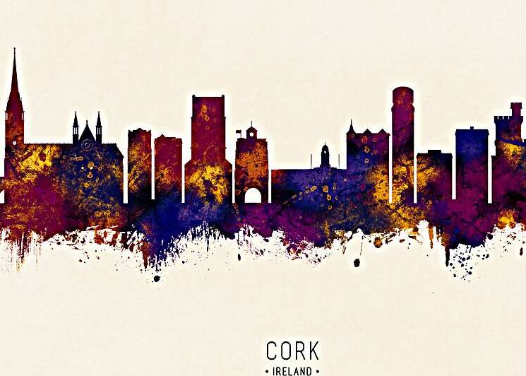 Cork Ireland Skyline by Towseef Dar