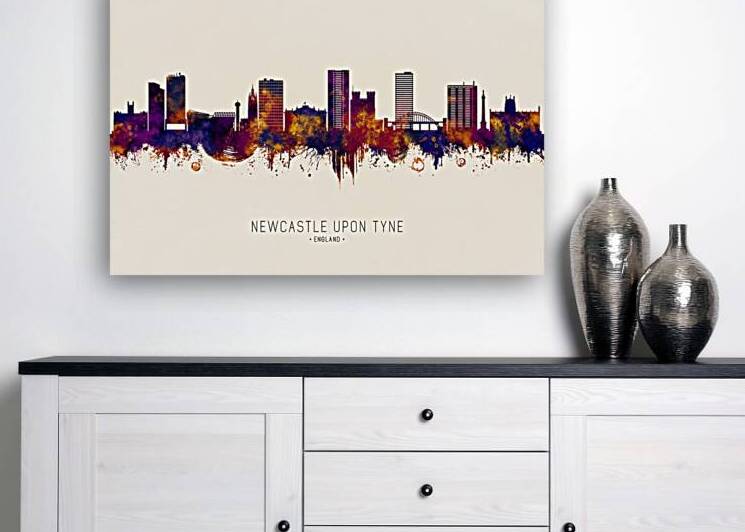 Newcastle UK Skyline by Towseef Dar