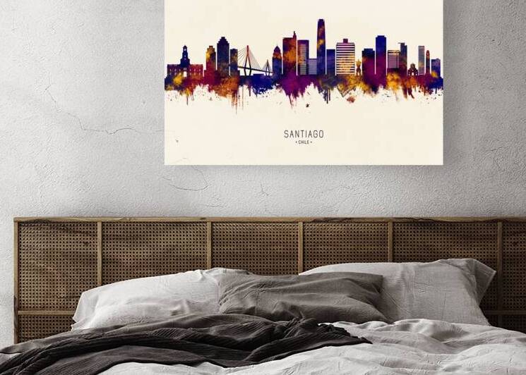 Santiago Chile Skyline by Towseef Dar