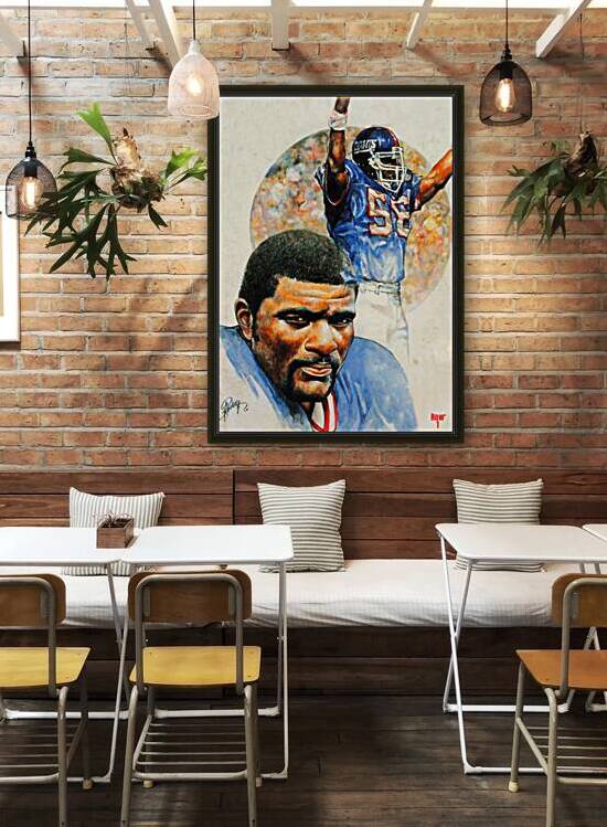 Lawrence Taylor Art by Michael Petronella by Row One Brand