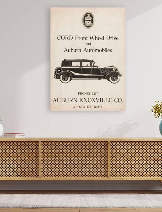 1920s Auburn Automobile Company Car Ad by Row One Brand