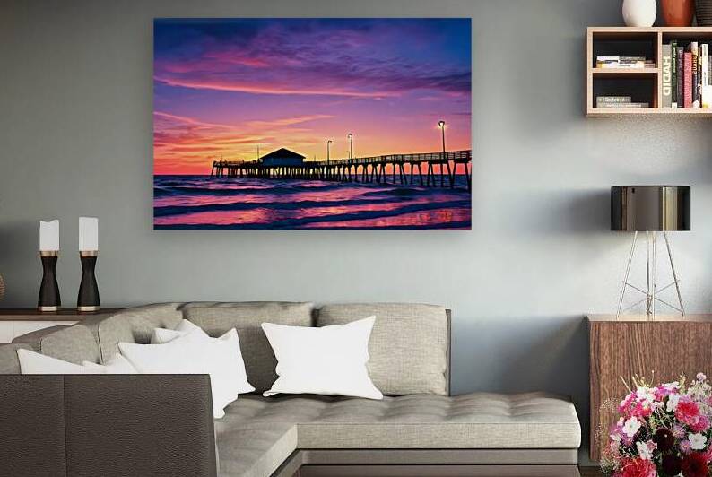 Venice Fishing Pier Sunset by Bill Swartwout Photography