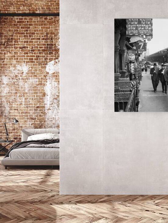 1940s SIGNS IN YIDDISH DELANCY STREET NYC NY 195784 by Panoramic Images