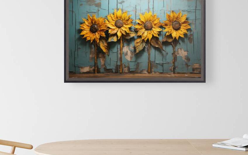 Tournesol - French Sunflower Art Prints by Savage Art Prints