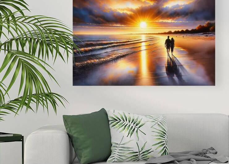 Beach walk at sunset - GIA-2310-1113-ILU by JordiCarrio