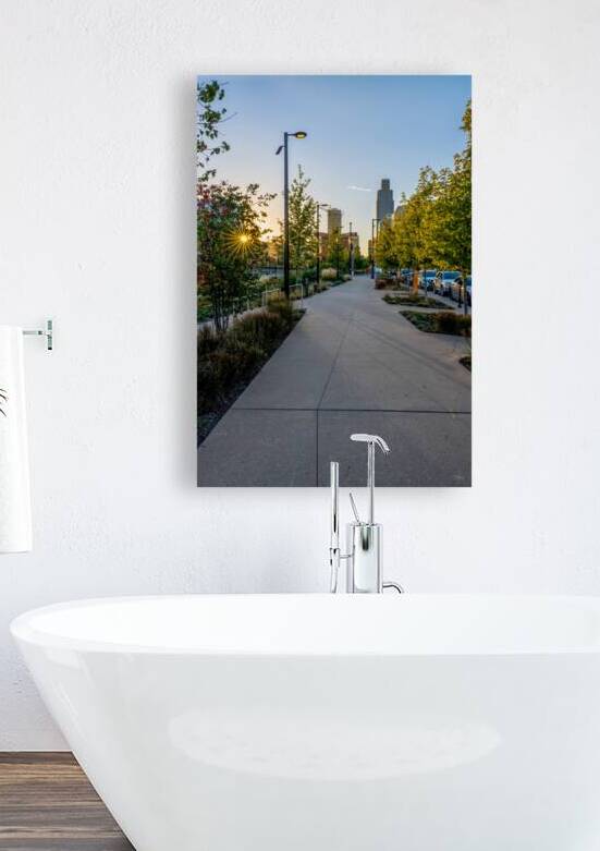 Sidewalk Evening In Downtown Omaha by Jennifer White