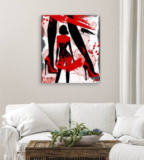 Curves of Sensuality - Modern Art Print by Corina Ioana