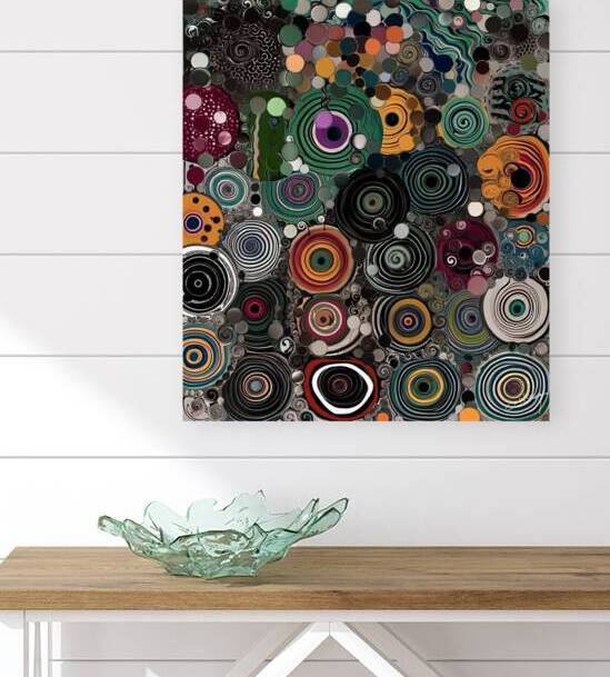 Eclectic Revelry - Abstract Art Print by Corina Ioana