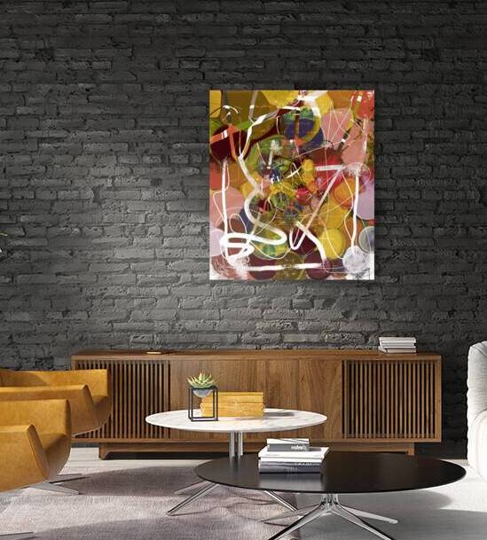 Scribbled Chaos - Abstract Art Print by Corina Ioana